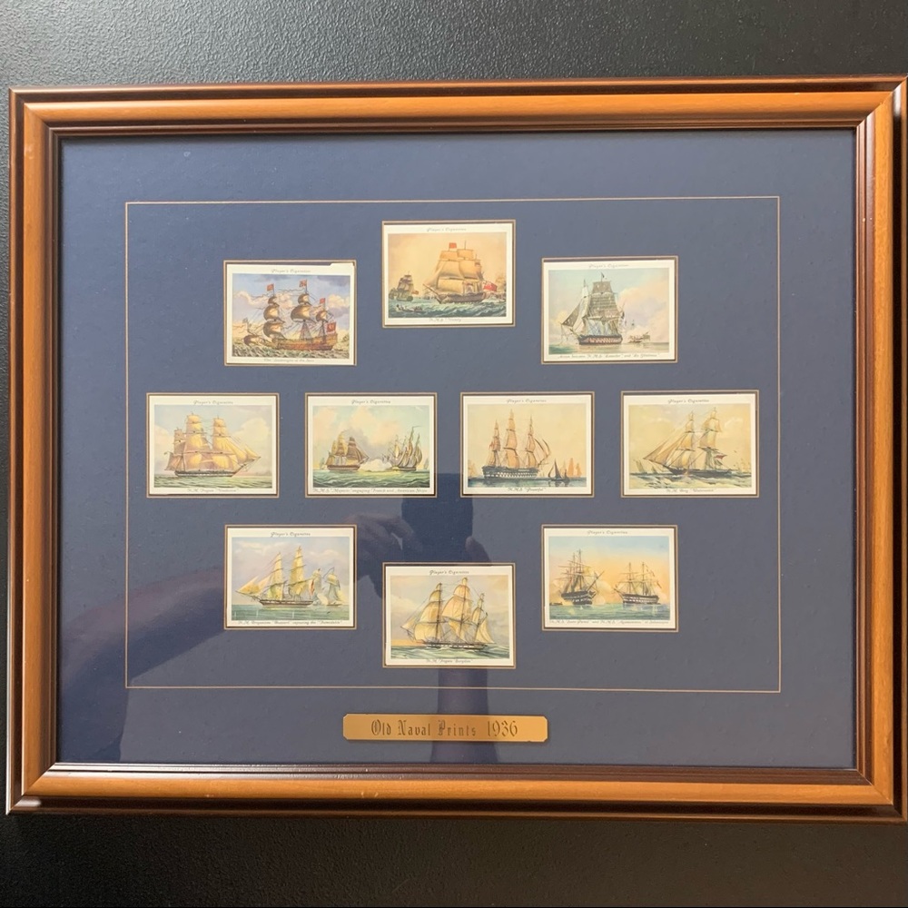 1936 Player’s Cigarettes card Collection of Old Naval Prints.